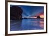 Moody Seascape After Sunset, Sonoma Coast, California-Vincent James-Framed Photographic Print