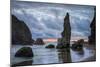 Moody Seascape at Bandon Beach, Oregon Coast-null-Mounted Photographic Print