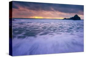 Moody Seascape at Pfeiffer Beach Big Sur California Coast-Vincent James-Stretched Canvas