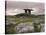 Moody Sky Over Poulnabrone Dolmen Portal Megalithic Tomb at Dusk, Munster, Ireland-Gary Cook-Stretched Canvas