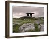 Moody Sky Over Poulnabrone Dolmen Portal Megalithic Tomb at Dusk, Munster, Ireland-Gary Cook-Framed Photographic Print