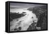 Moody Sonoma Seascape, California Coast-Vincent James-Framed Stretched Canvas