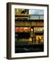 Moody Sunlight Showing Arty Grouping of Hopper Car, Rusting Elevated Span, Trucks, Etc-Walker Evans-Framed Photographic Print