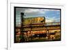 Moody Sunlight Showing Hopper Car of the Reading Railroad Idle on Rusting Elevated Span-Walker Evans-Framed Photographic Print