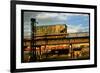 Moody Sunlight Showing Hopper Car of the Reading Railroad Idle on Rusting Elevated Span-Walker Evans-Framed Photographic Print