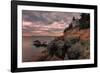 Moody Sunset at Bass Harbor-Vincent James-Framed Photographic Print