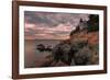 Moody Sunset at Bass Harbor-Vincent James-Framed Photographic Print