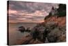 Moody Sunset at Bass Harbor-Vincent James-Stretched Canvas