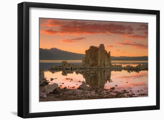 Moody Sunset at Mono Lake, Sierra Nevada-Vincent James-Framed Photographic Print