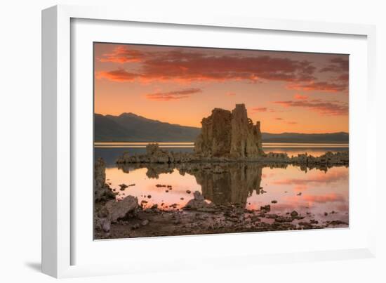 Moody Sunset at Mono Lake, Sierra Nevada-Vincent James-Framed Photographic Print