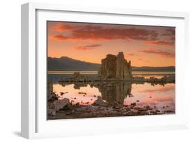 Moody Sunset at Mono Lake, Sierra Nevada-Vincent James-Framed Photographic Print