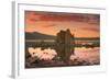 Moody Sunset at Mono Lake, Sierra Nevada-Vincent James-Framed Photographic Print