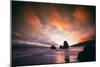 Moody Sunset at Rodeo Beach, Marin Headlands, San Francisco-Vincent James-Mounted Premium Photographic Print