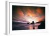 Moody Sunset at Rodeo Beach, Marin Headlands, San Francisco-Vincent James-Framed Photographic Print