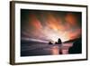 Moody Sunset at Rodeo Beach, Marin Headlands, San Francisco-Vincent James-Framed Photographic Print