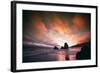 Moody Sunset at Rodeo Beach, Marin Headlands, San Francisco-Vincent James-Framed Photographic Print