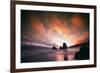 Moody Sunset at Rodeo Beach, Marin Headlands, San Francisco-Vincent James-Framed Photographic Print