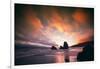 Moody Sunset at Rodeo Beach, Marin Headlands, San Francisco-Vincent James-Framed Photographic Print