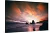 Moody Sunset at Rodeo Beach, Marin Headlands, San Francisco-Vincent James-Stretched Canvas