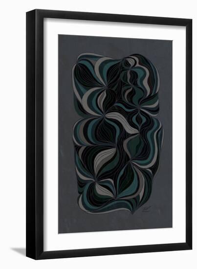 Moody Swirl-Dominique Vari-Framed Art Print