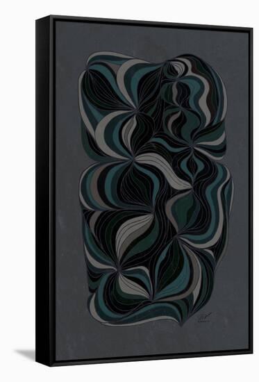 Moody Swirl-Dominique Vari-Framed Stretched Canvas