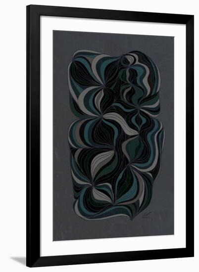 Moody Swirl-Dominique Vari-Framed Art Print