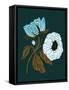 Moody Vintage Floral-Tara Reed-Framed Stretched Canvas