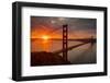 Moody Winter Sunrise Golden Gate San Francisco-Vincent James-Framed Photographic Print