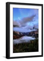 Moody Yosemite Valley View in Fog, Yosemite National Park-Vincent James-Framed Photographic Print