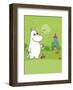 Moomintroll in Moomin Valley-Tove Jansson-Framed Art Print