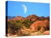 Moon above Texas Canyon-diomedes66-Stretched Canvas