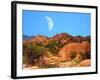 Moon above Texas Canyon-diomedes66-Framed Photographic Print