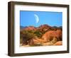 Moon above Texas Canyon-diomedes66-Framed Photographic Print