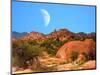 Moon above Texas Canyon-diomedes66-Mounted Photographic Print