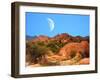 Moon above Texas Canyon-diomedes66-Framed Photographic Print