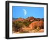 Moon above Texas Canyon-diomedes66-Framed Photographic Print