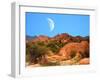 Moon above Texas Canyon-diomedes66-Framed Photographic Print