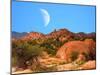 Moon above Texas Canyon-diomedes66-Mounted Photographic Print