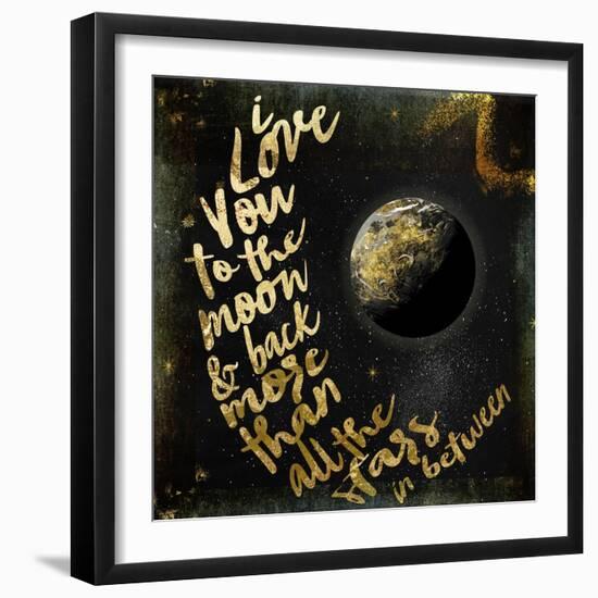 Moon and Back I-Color Bakery-Framed Giclee Print