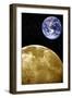 Moon And Earth, Artwork-Victor De Schwanberg-Framed Premium Photographic Print