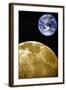 Moon And Earth, Artwork-Victor De Schwanberg-Framed Premium Photographic Print