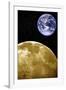 Moon And Earth, Artwork-Victor De Schwanberg-Framed Photographic Print