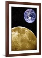 Moon And Earth, Artwork-Victor De Schwanberg-Framed Photographic Print