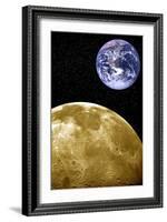 Moon And Earth, Artwork-Victor De Schwanberg-Framed Photographic Print