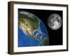 Moon And Earth, Artwork-Walter Myers-Framed Photographic Print