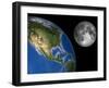 Moon And Earth, Artwork-Walter Myers-Framed Photographic Print