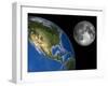 Moon And Earth, Artwork-Walter Myers-Framed Photographic Print