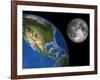 Moon And Earth, Artwork-Walter Myers-Framed Photographic Print