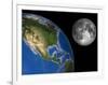 Moon And Earth, Artwork-Walter Myers-Framed Photographic Print