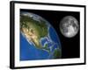 Moon And Earth, Artwork-Walter Myers-Framed Photographic Print